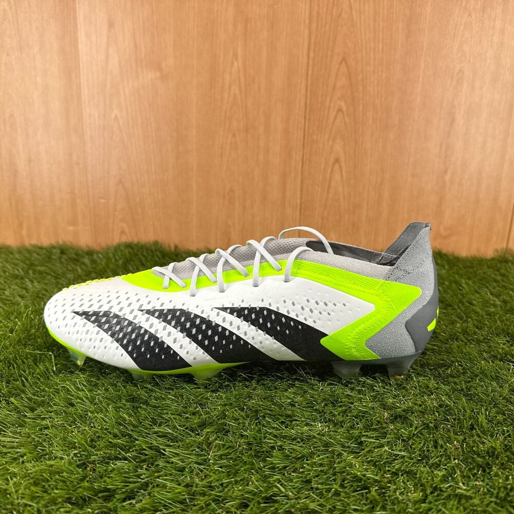 adidas Predator Accuracy.1 Low FG White Black GZ0032 Men’s 11.5 Soccer Cleats - Picture 6 of 7